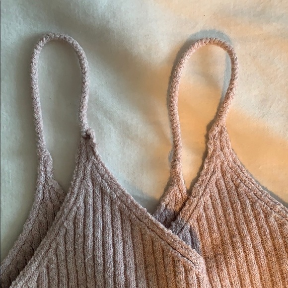 Pink knit tank top - Picture 3 of 4